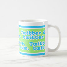 Twitter Dee Twitter Dum Mug  (light green bgrnd)