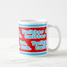 Twitter Dee Twitter Dum Mug  (red bgrnd)