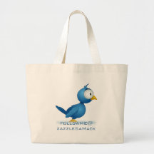 Twitter Follow Me @ Your User Name Bags