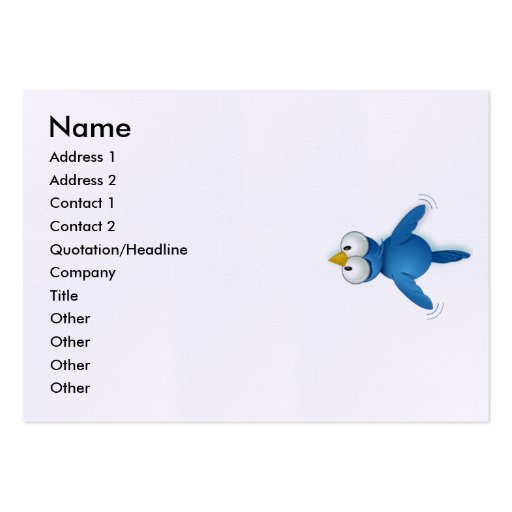 Twitter Follow Me @ Your User Name Business Cards