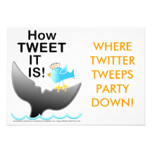 Twitter Party Invitations - How TWEET It Is!