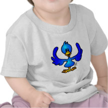 Twittering blue Bird T Shirt