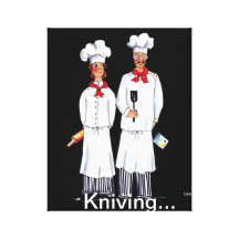 Two Chefs canvas print