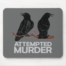 Two Crows = Attempted Murder Mouse Mat