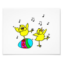 two dancing chick and easter egg.png photo art