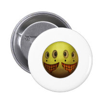 Two Face Grin Pin