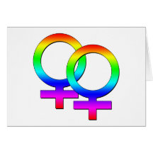 Two Female Signs Card