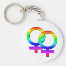Two Female Signs Keychain