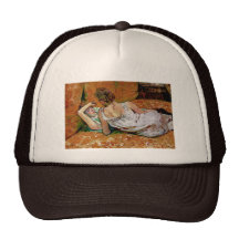 Two Friends by Henri de Toulouse-Lautrec Mesh Hats