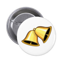 Two Golden Bells Pinback Button