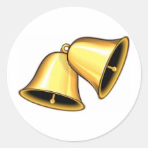 Two Golden Bells Sticker