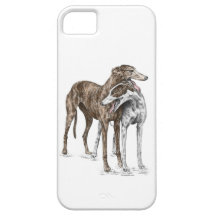 Two Greyhound Dog Friends iPhone 5 Cover
