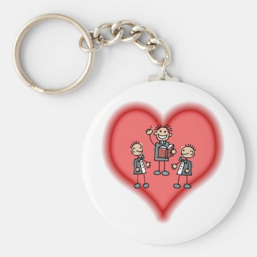 Two Grooms & Preacher Keychains