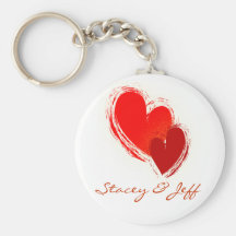 Two hearts in love key chain