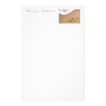 Two Hearts In The Sand Custom Stationery
