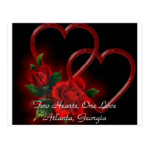 Two Hearts, One Love Post Card