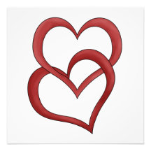 Two Hearts Photographic Print