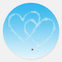 Two hearts stickers