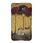 Two Hearts Whimsical Art Samsung Cellphone Case Galaxy SII Cover