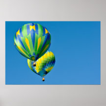 Two Hot Air Balloon Poster
