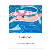 Two Koi Fish Post Cards