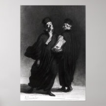 Two Lawyers, c.1862 Poster
