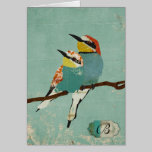 Two Little Birds  Monogram Notecard cards