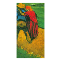 Two Lovers by Vincent van Gogh Customized Photo Card
