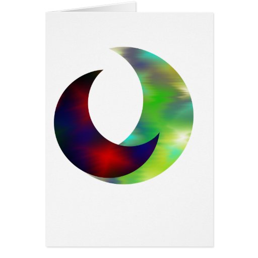 Two Moons Greeting Cards