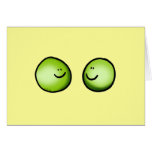 Two peas greeting cards