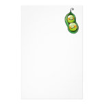 Two peas in a pod stationery paper
