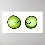 Two peas in love print