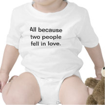 two people fell in love t shirts