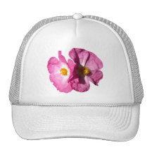 Two Pink Flowers Hats