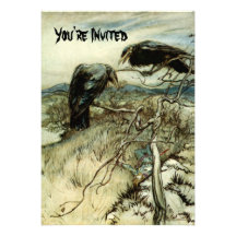 Two Ravens Personalized Invites