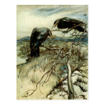 Two Ravens Postcard