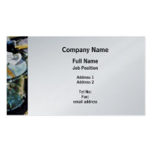 Two Snare Drums - Platinum Finish Business Cards
