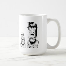 Two Stone Heads (the Eds) coffee mug