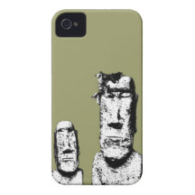 Two Stone Heads (the Eds) iPhone 4 4s case iPhone 4 Case-Mate Case
