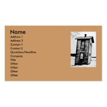 Two Story Outhouse - Vintage Business Card Templates
