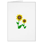 Two Sunflowers Greeting Cards