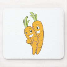 Two Sweet Carrot Lovers Mousemats