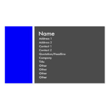 Two Tone (Blue and Grey) - Customised Business Card