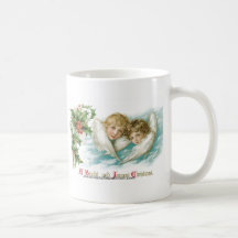 Two Victorian Children as Angels Coffee Mugs