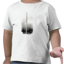 Two views of the construction of the Eiffel 2 Tee Shirts