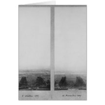 Two views of the construction of the Eiffel Cards