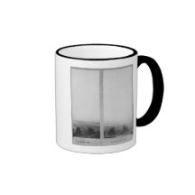 Two views of the construction of the Eiffel Coffee Mug