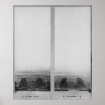 Two views of the construction of the Eiffel Print