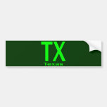 TX Texas plain green Bumper Sticker