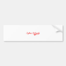 Tybee Island Georgia Classic Design Bumper Sticker
